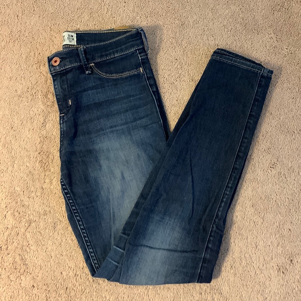 Abercrombie kids medium wash jeggings